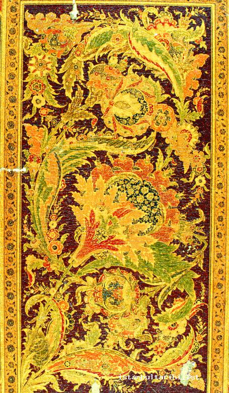 14- Embellishment of an exercising pad dated 1757-1758 by Ali Üsküdari (Topkapı Palace Museum Library, CY, 413)