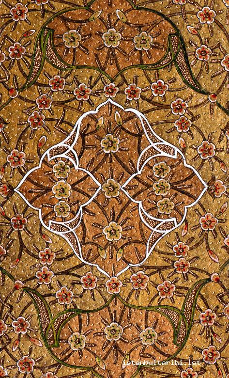 23- The details of a 19<sup>th</sup> century cover embellishment made by Nureddin Efendi (Derman Collection)