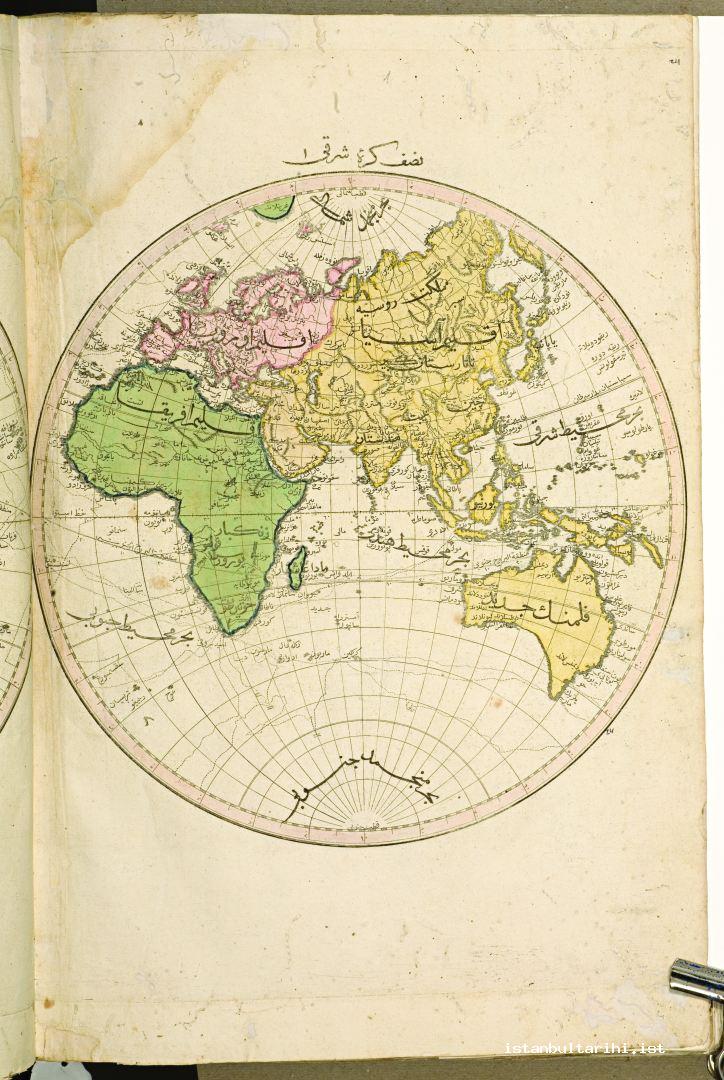 8- Üsküdar Matbaası’nda basılan <em>Atlas-ı Kebîr Tercemesi</em>’ndeki haritalardan biri