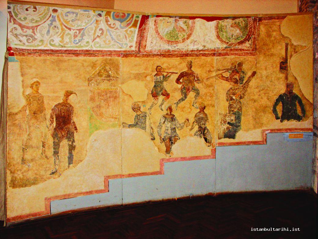 2- The wall painting found in Hagia Sophia Cathedral in Kiev: 11<sup>th</sup> century