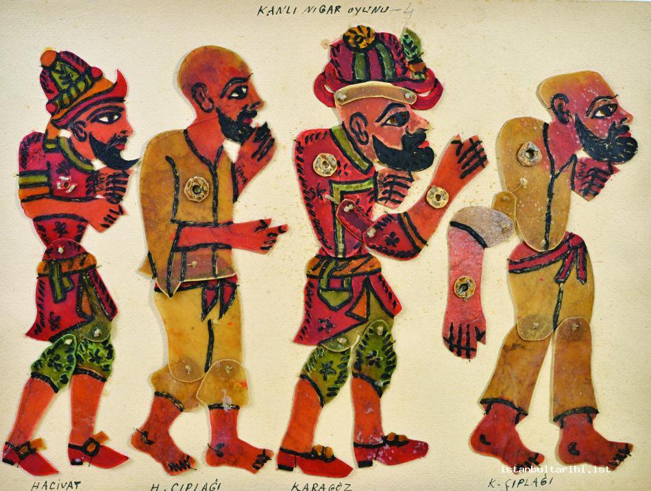 8- Karagöz and Hacivat in the game of <em>Kanlı Nigar</em> (Istanbul Metropolitan Municipality City Museum)