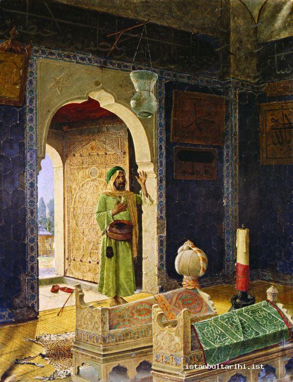 18- Türbede (In a Tomb) by Osman Hamdi (Istanbul Painting and Sculpture Museum)