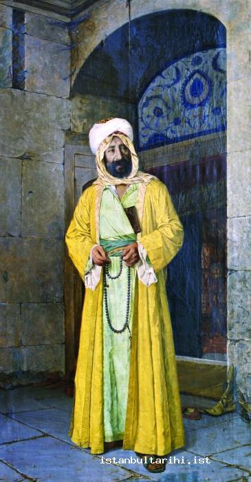 19- Sarı Cübbeli Adam (The man in yellow robe) by Osman Hamdi (Istanbul Painting and Sculpture Museum)
