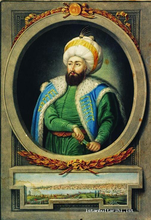 7- The portrait of Sultan Mehmed II by Konstantin Kapıdağlı (Topkapı Palace Museum, no. 17/27)