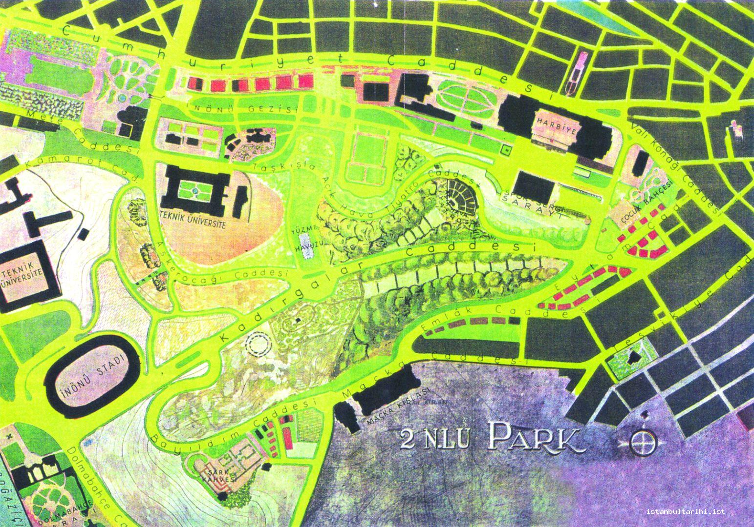 23- Henri Prost’un 2 nolu park planı (<em>Cumhuriyet Devrinde İstanbul</em>)