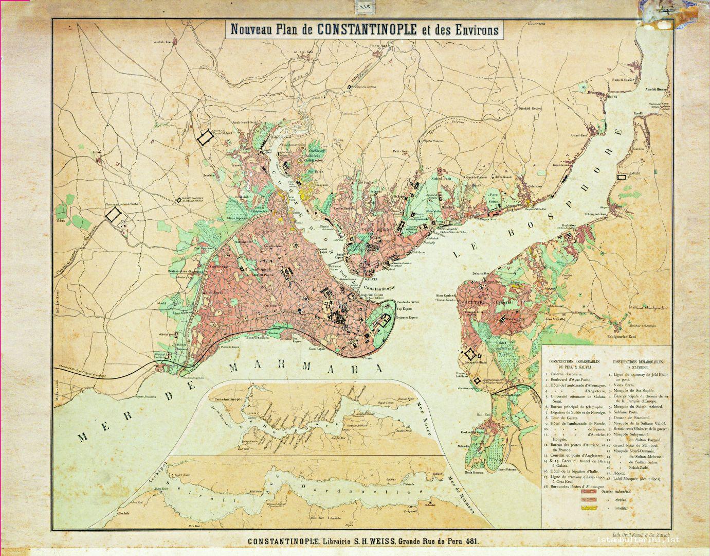 3- İstanbul planı (İÜ, Nadir Eserler Ktp., Haritalar Bölümü)