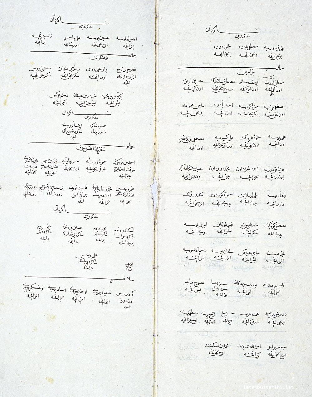 3- The names and daily wages of surgeons and medical schools (Topkapı Palace  Museum Archive, D. 9706)