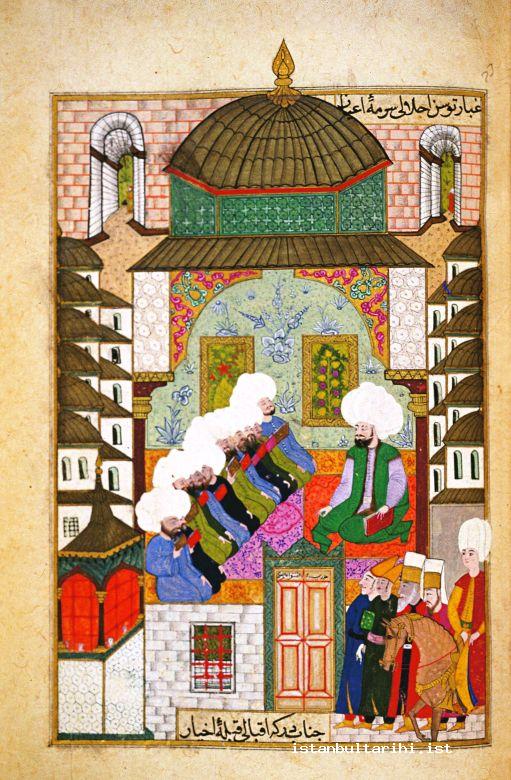 14- Madrasa of Gazenferağa and its instructors (Nadiri, <em>Divan</em>)