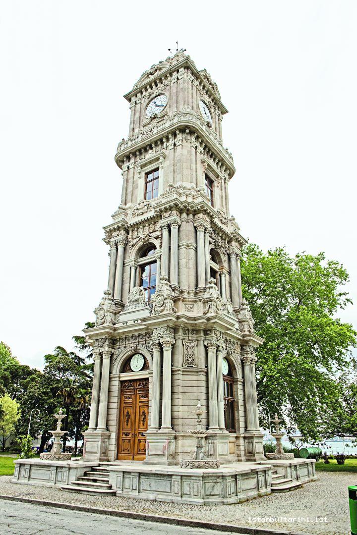 4- The clock tower of Dolmabahçe Palace    