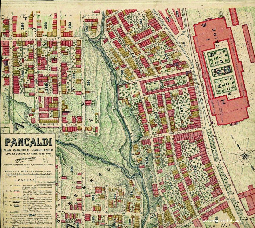 15 J. Pervitich’s Pangaltı insurance map (Istanbul Metropolitan Municipality, Atatürk  Library)