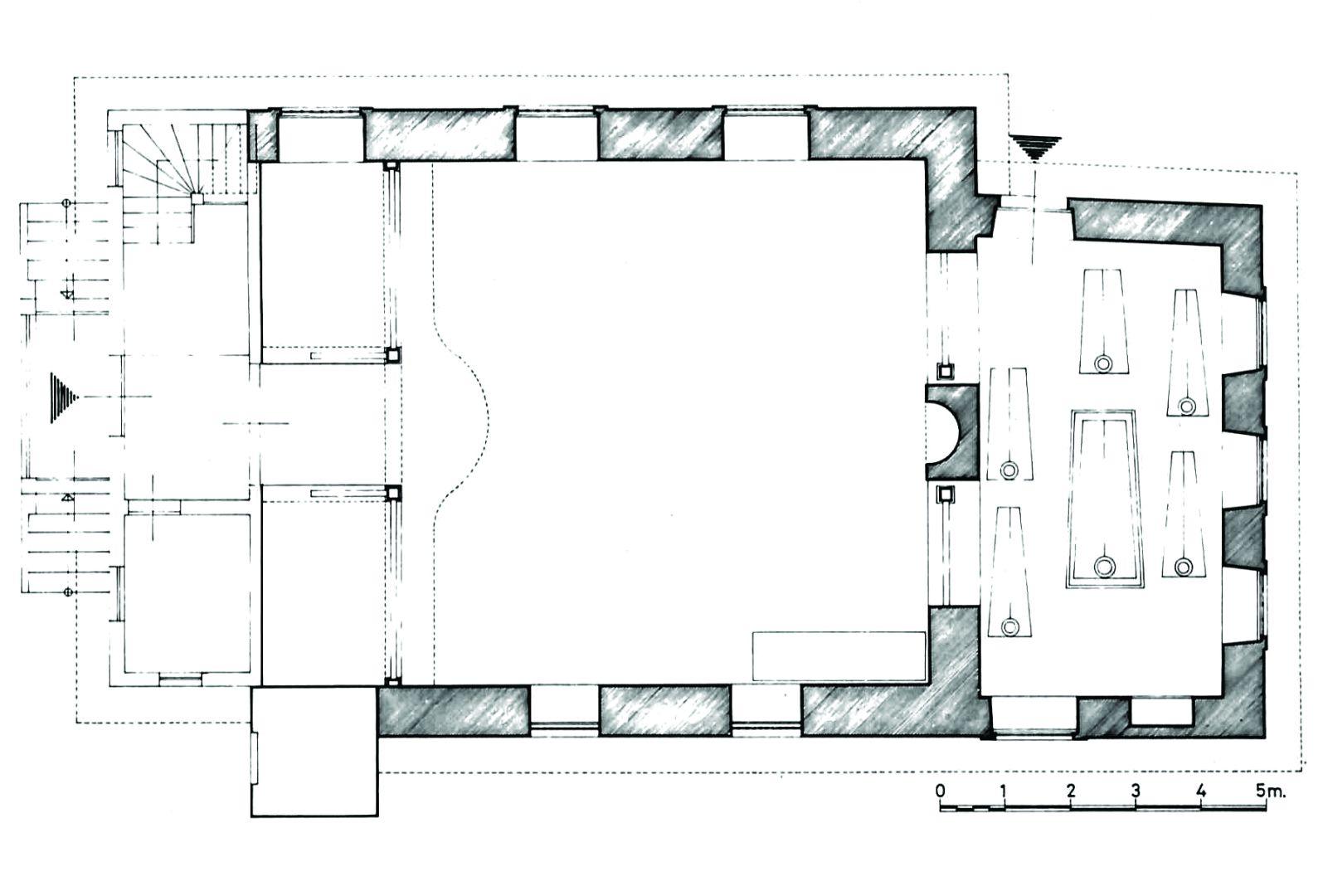 18- Cemalizade Sufi Lodge, the plan of the prayer house and tevhidhane ( M. Baha Tanman)