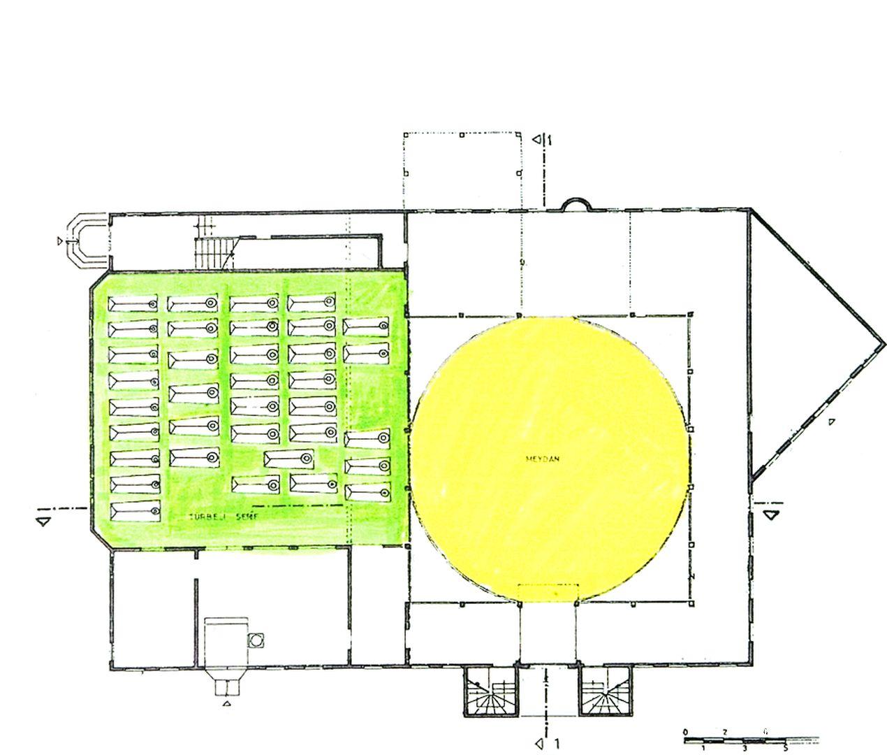19- The plan of Yenikapı Mawlawi Lodge (Barihüda Tanrıkorur)    