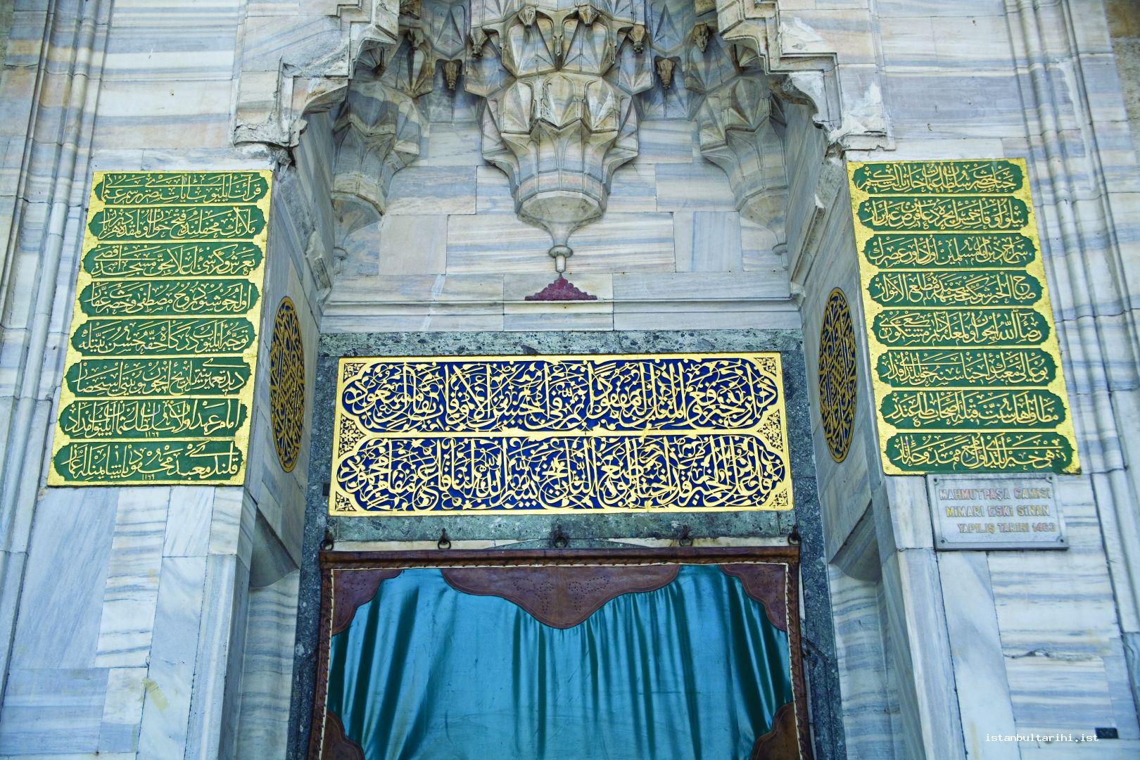 25- The inscription of Mahmut Paşa Mosque 