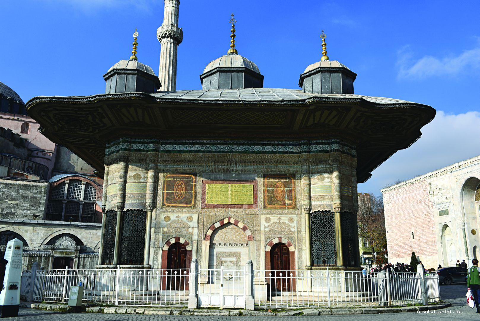 4- Sultan Ahmet III Fountain (Topkapı)    