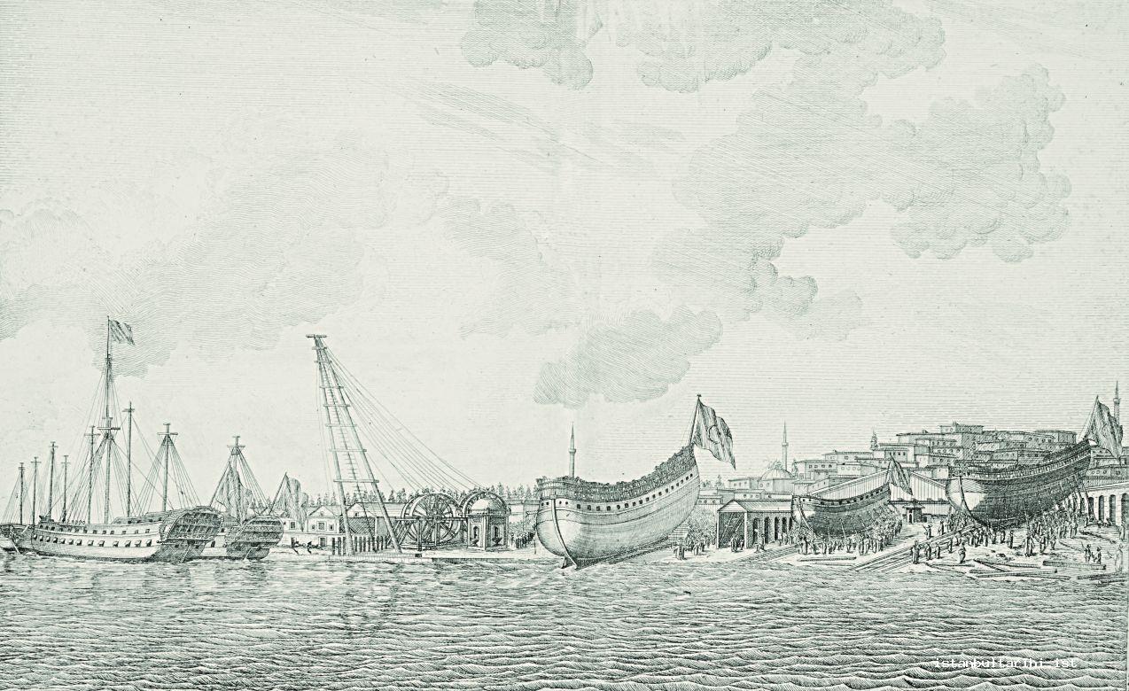 3- Tersane-i Amire’de denize gemi indirilmesi (Mahmud Raif)