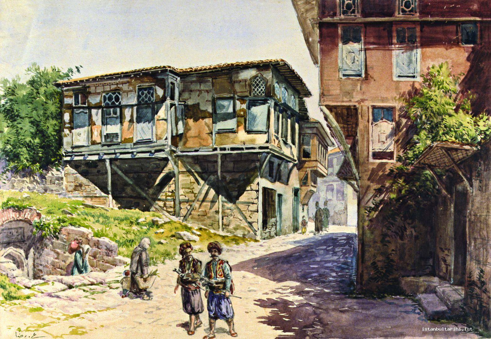 8- An Istanbul street and its houses (Istanbul Painting and Sculpture Museum)    